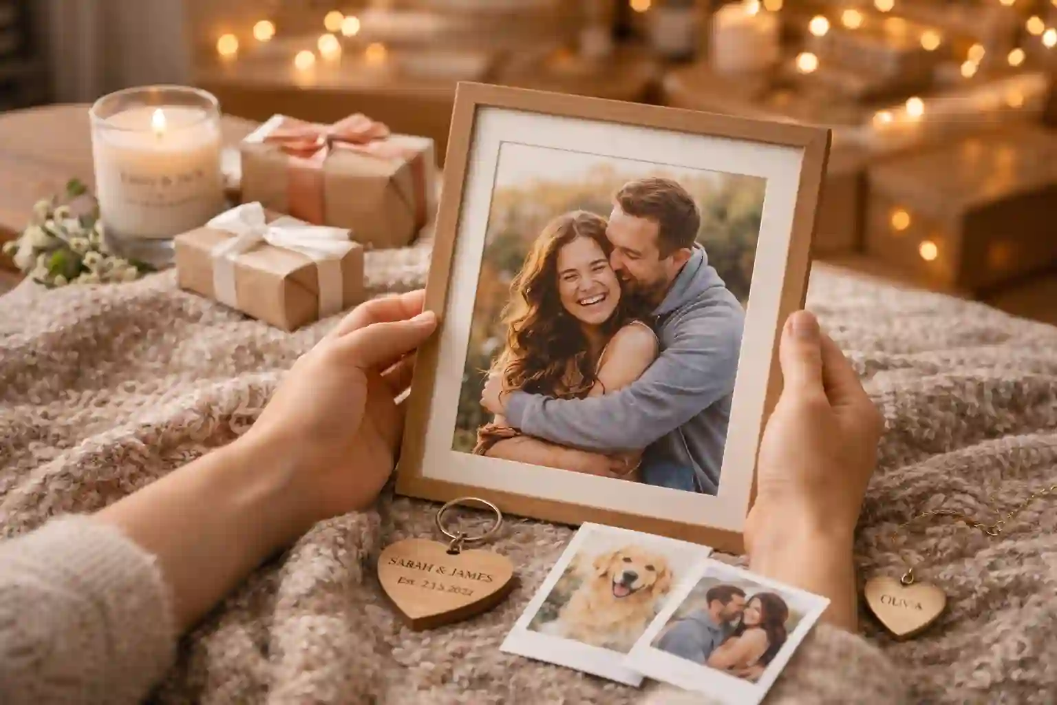 personalized gifts that create emotional connection including photo blanket pet portrait and engraved jewelry